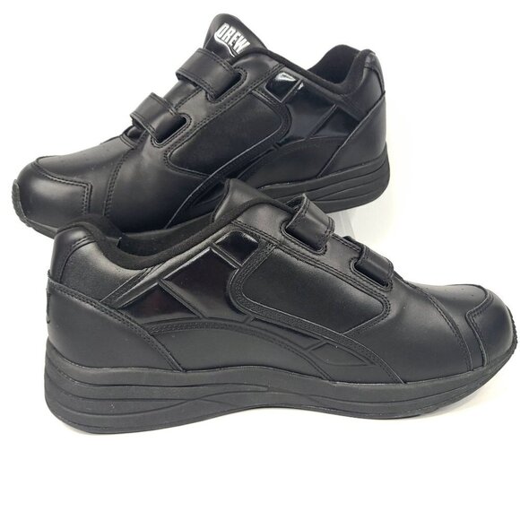 Drew Force V Cushioned Orthotic Hook & Loop Black Sneakers Men\'s Size 12.5 Wide main image 8